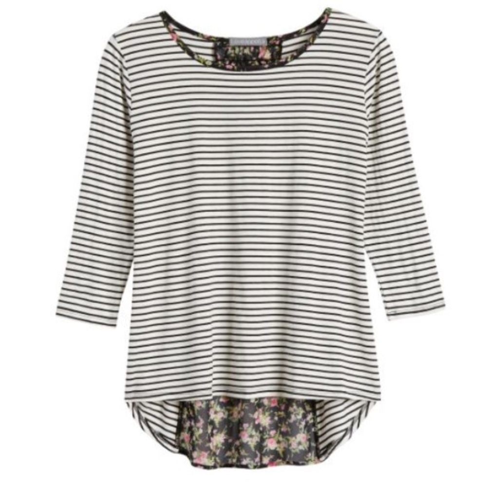 LOVEAPPELLA Forn Woven Back Knot Top